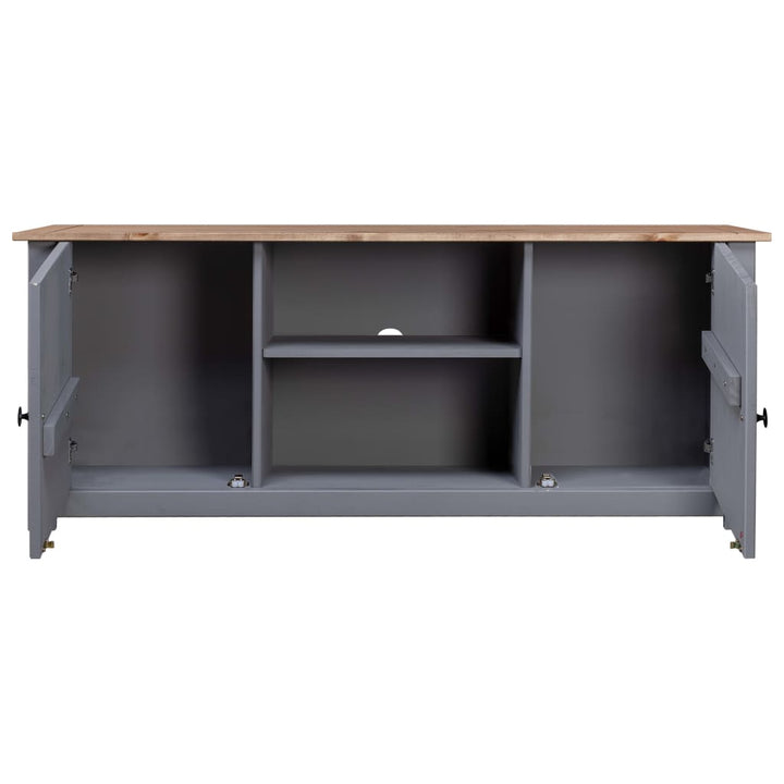 Tv-Schrank 120X40X50 Cm Massivholz Panama-Kiefer