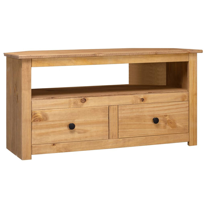 Tv-Eckschrank 93 X 49 X 49 Cm Massivholz Panama-Kiefer