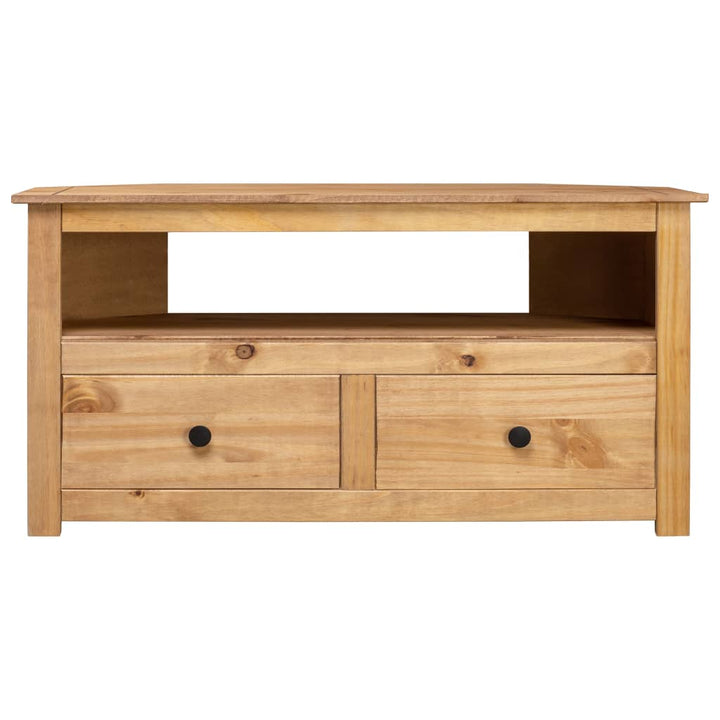 Tv-Eckschrank 93 X 49 X 49 Cm Massivholz Panama-Kiefer