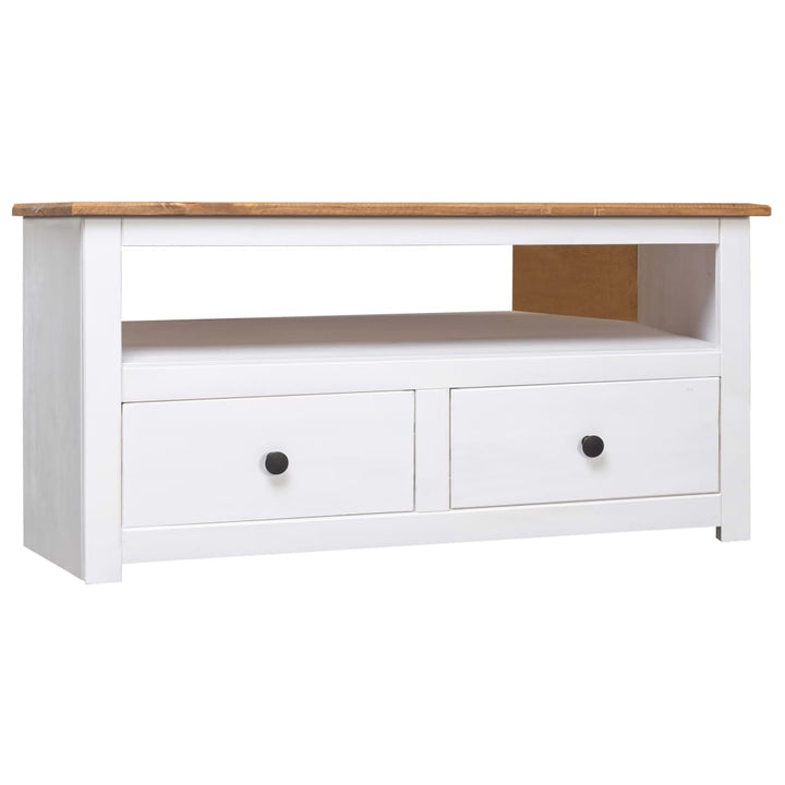 Tv-Eckschrank 93 X 49 X 49 Cm Massivholz Panama-Kiefer