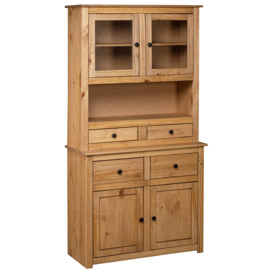 Highboard 93X40,5X180 Cm Kiefernholz Panama