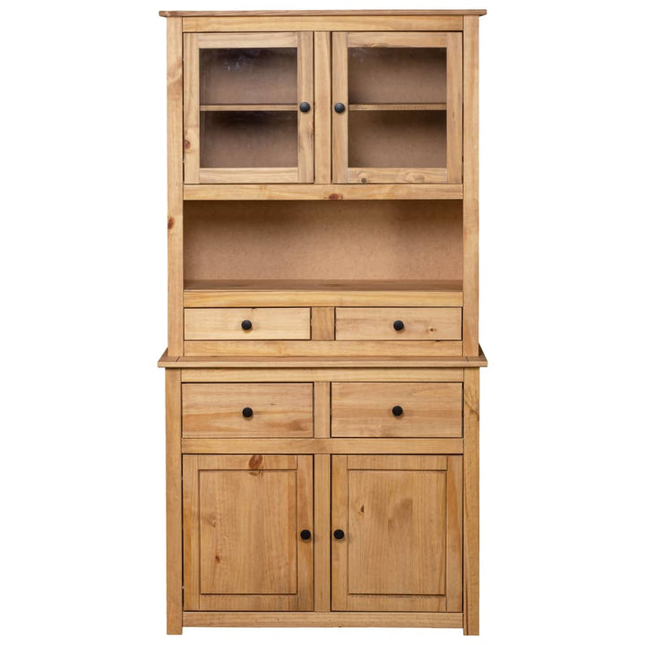 Highboard 93X40,5X180 Cm Kiefernholz Panama