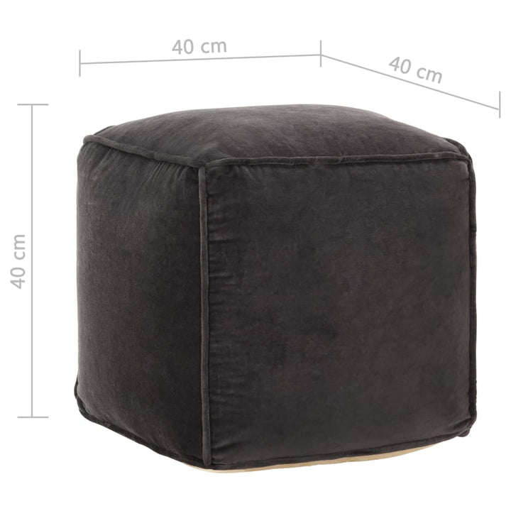 Pouf Baumwollsamt 40X40X40 Cm