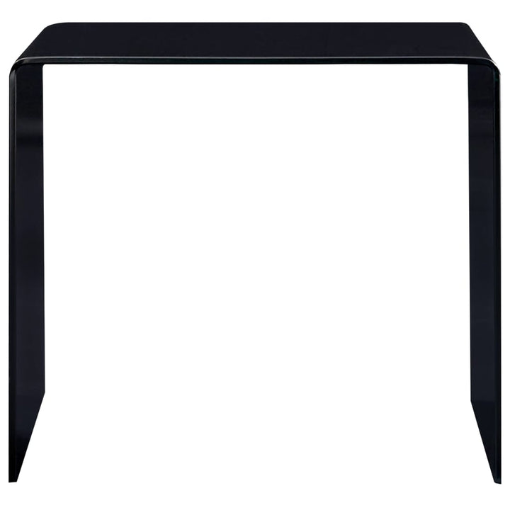 Couchtisch Schwarz 50X50X45 Cm Hartglas