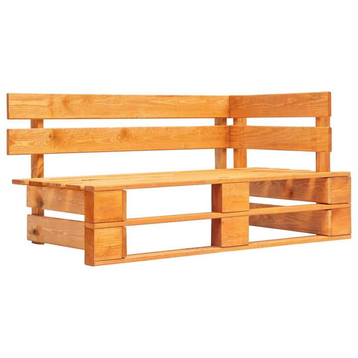 Outdoor-Eckbank Paletten Holz