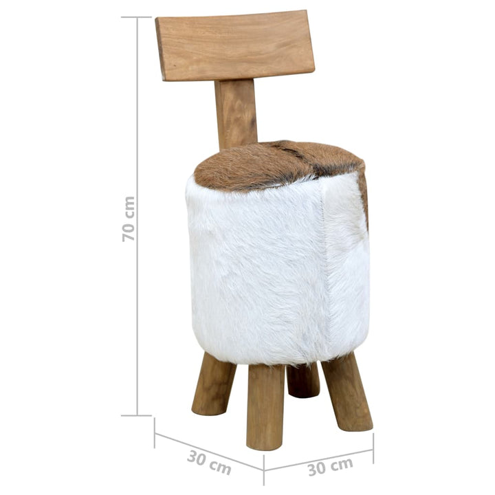 Hocker Massivholz Teak