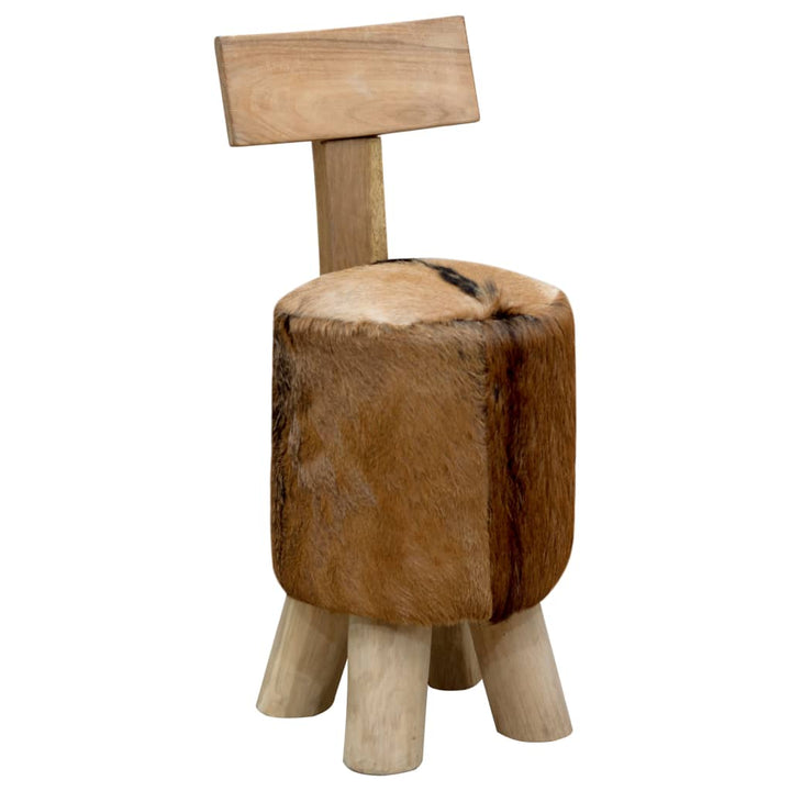 Hocker Massivholz Teak