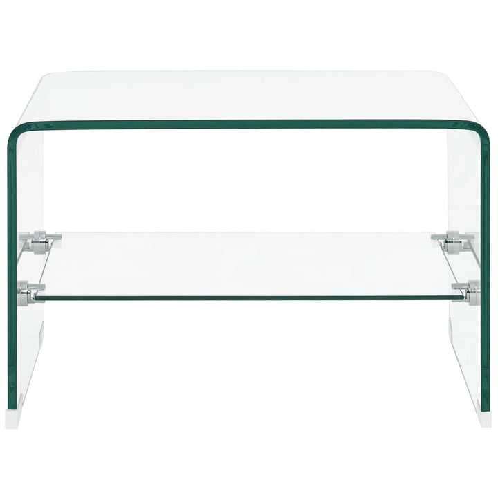 Couchtisch Transparent 50×45×33 Cm Hartglas