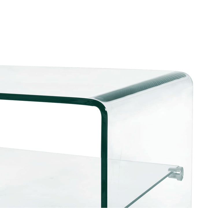 Couchtisch Transparent 50×45×33 Cm Hartglas