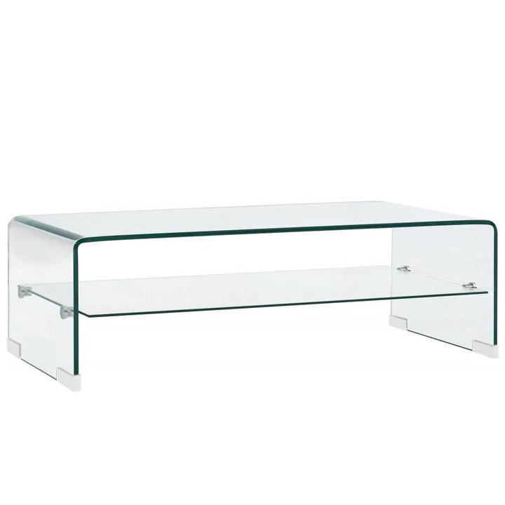 Couchtisch Transparent 50×45×33 Cm Hartglas