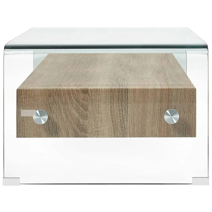 Couchtisch Transparent 98×45×31 Cm Hartglas