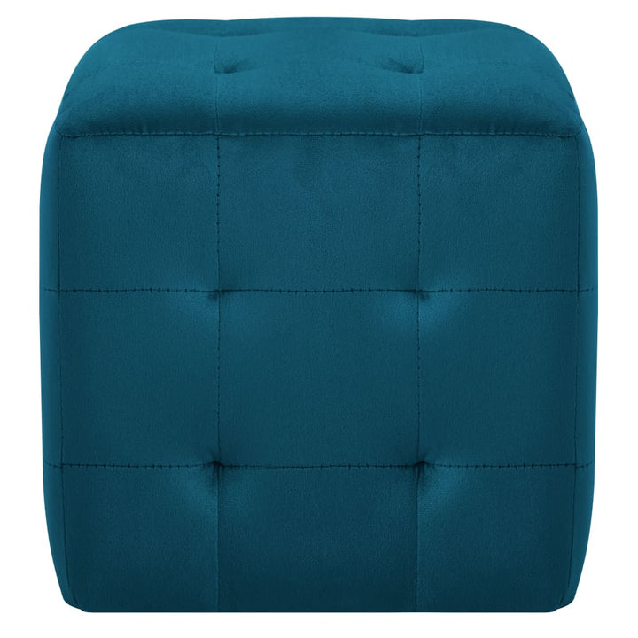 Pouf 2 Stk. 30X30X30 Cm Samtstoff