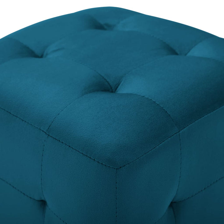 Pouf 2 Stk. 30X30X30 Cm Samtstoff