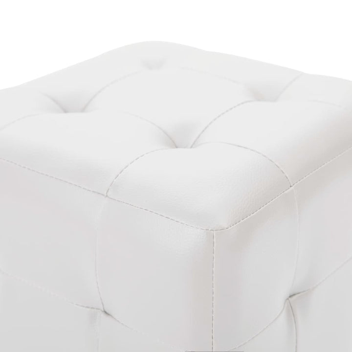 Pouf 2 Stk. 30X30X30 Cm Kunstleder