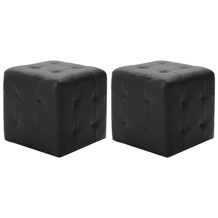 Pouf 2 Stk. 30X30X30 Cm Kunstleder