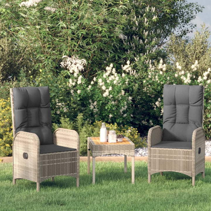 Gartenstühle 2 Stk. Poly Rattan