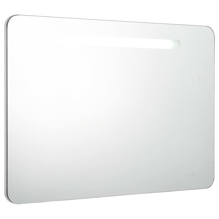 Led-Spiegelschrank 80X9,5X55 Cm Nickel-Gebürstet