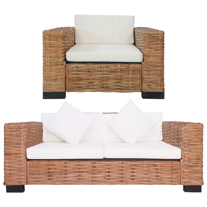 -Sofa Natürliches Rattan