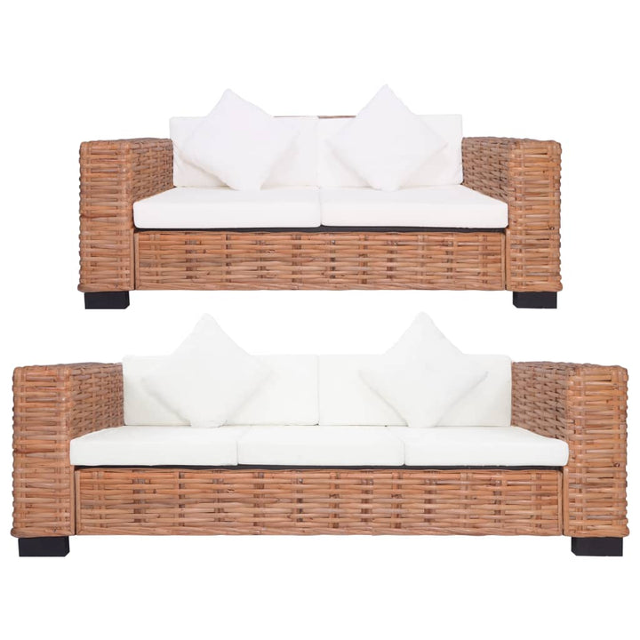 -Sofa Natürliches Rattan