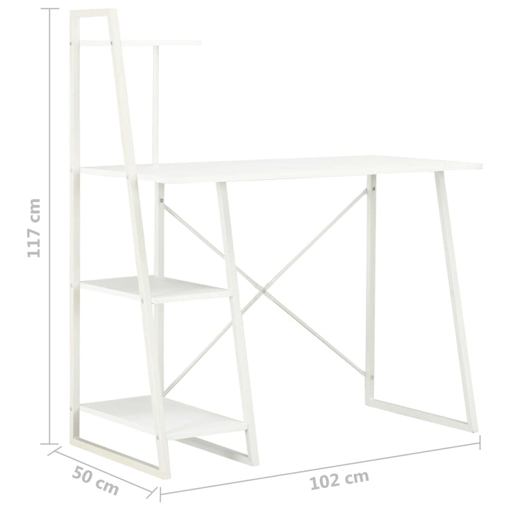 Schreibtisch Mit Regaleinheit 102×50×117 Cm