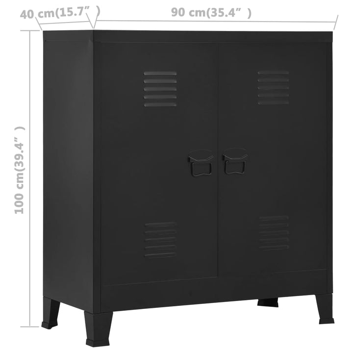 Lagerschrank Industrial 90X40X100 Cm Stahl