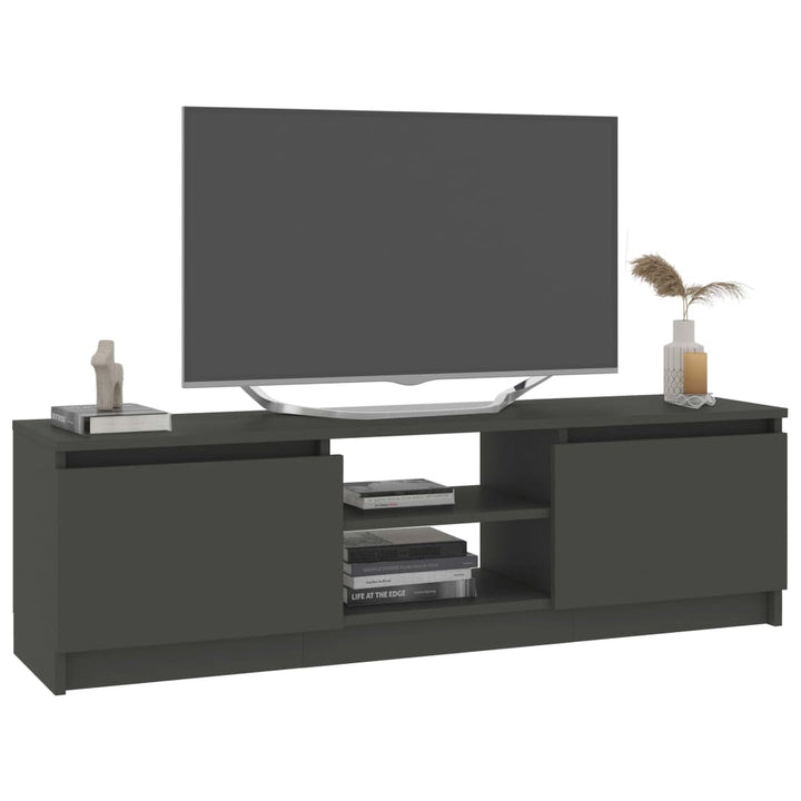 Tv-Schrank Grau 120×30×35,5 Cm Holzwerkstoff Betongrau