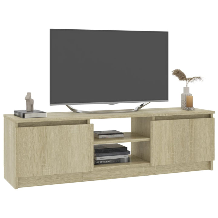 Tv-Schrank Sonoma-Eiche 120×30×35,5 Cm Holzwerkstoff