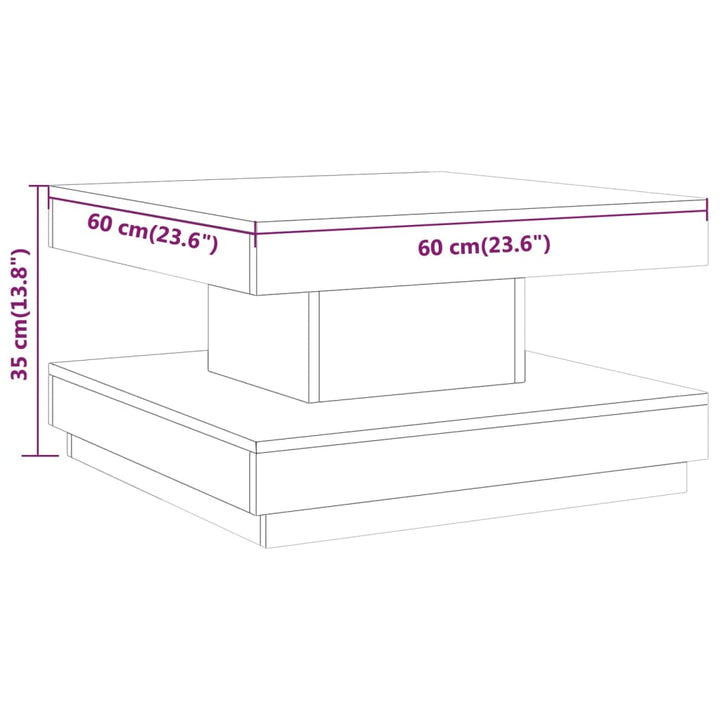 Couchtisch 60X60X35 Cm Mdf