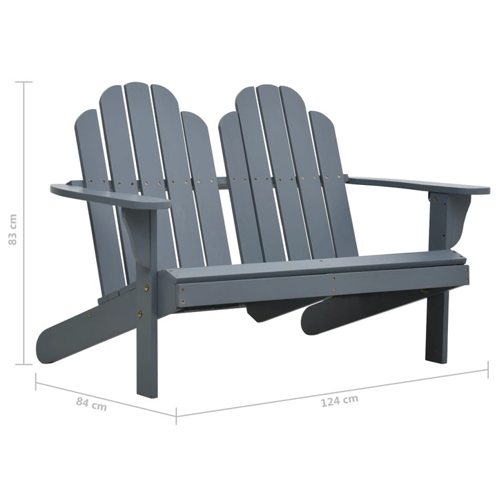 Adirondack-Doppelstuhl Holz