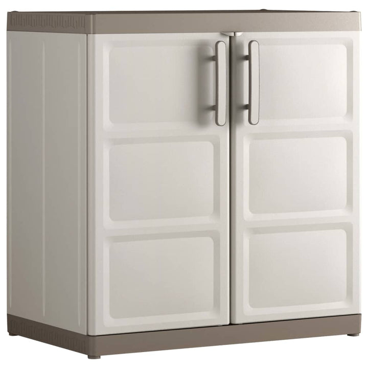 Keter Lagerschrank Excellence Niedrig Beige Und Taupe 97 Cm