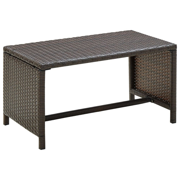 Couchtisch 70×40×38 Cm Poly Rattan