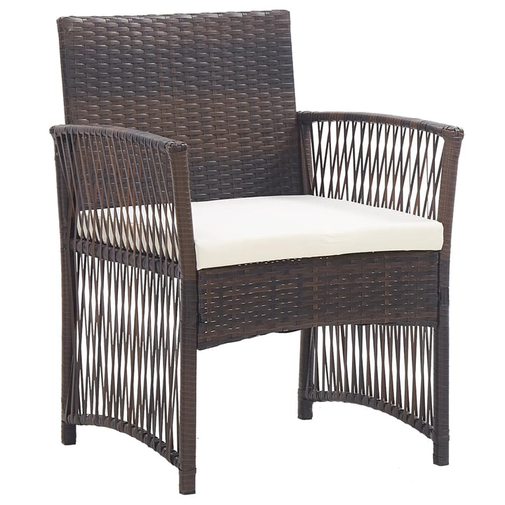 Gartensessel Mit Sitzkissen 2 Stk. Poly Rattan