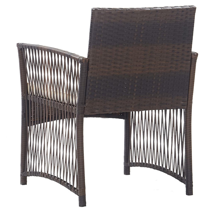 Gartensessel Mit Sitzkissen 2 Stk. Poly Rattan