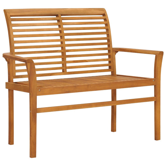 Gartenbank 112 Cm Massivholz Teak