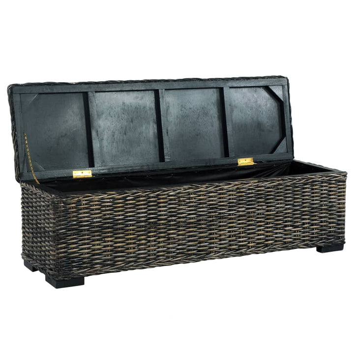 Aufbewahrungsbox 120 Cm Kubu-Rattan Massivholz Mango