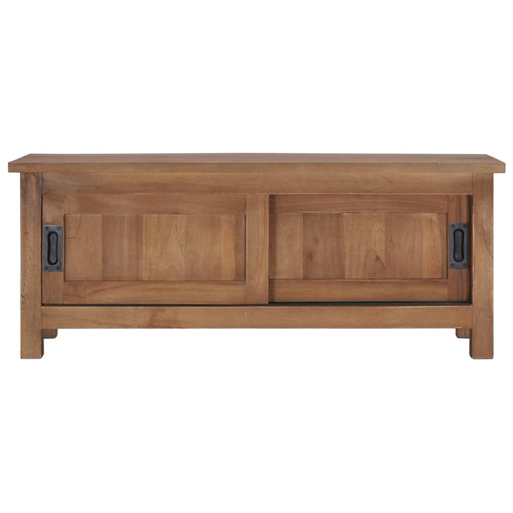 Tv-Schrank 90×30×35 Cm Massivholz Teak