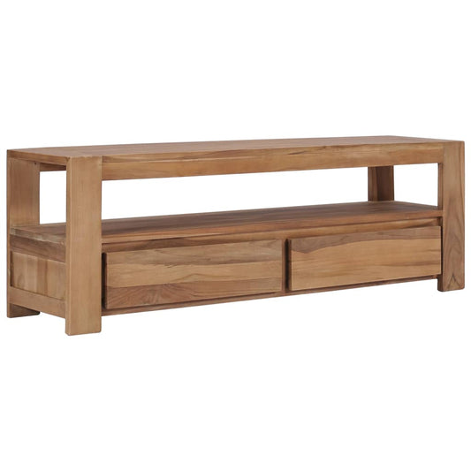 Tv-Schrank 120 X 30 X 40 Cm Massivholz Teak