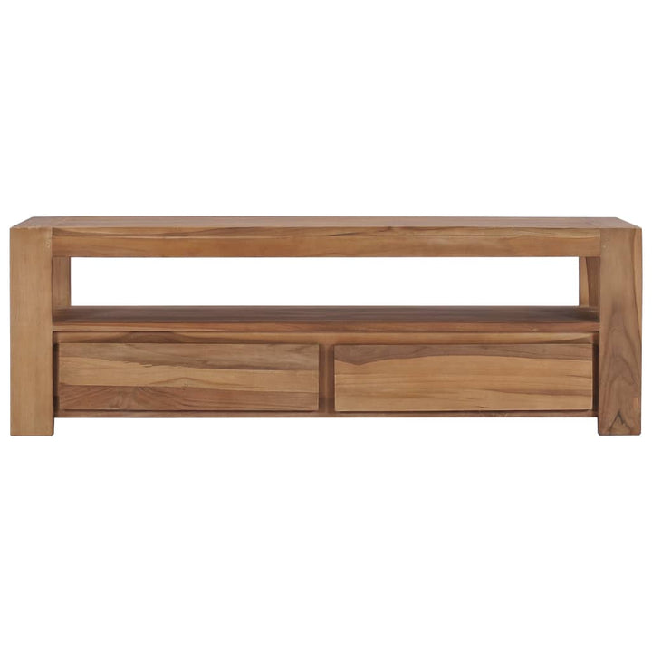 Tv-Schrank 120 X 30 X 40 Cm Massivholz Teak