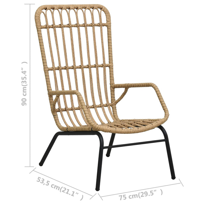 Gartenstuhl Poly Rattan