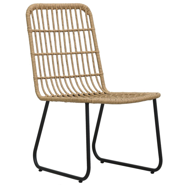 Gartenstühle 2 Stk. Poly Rattan