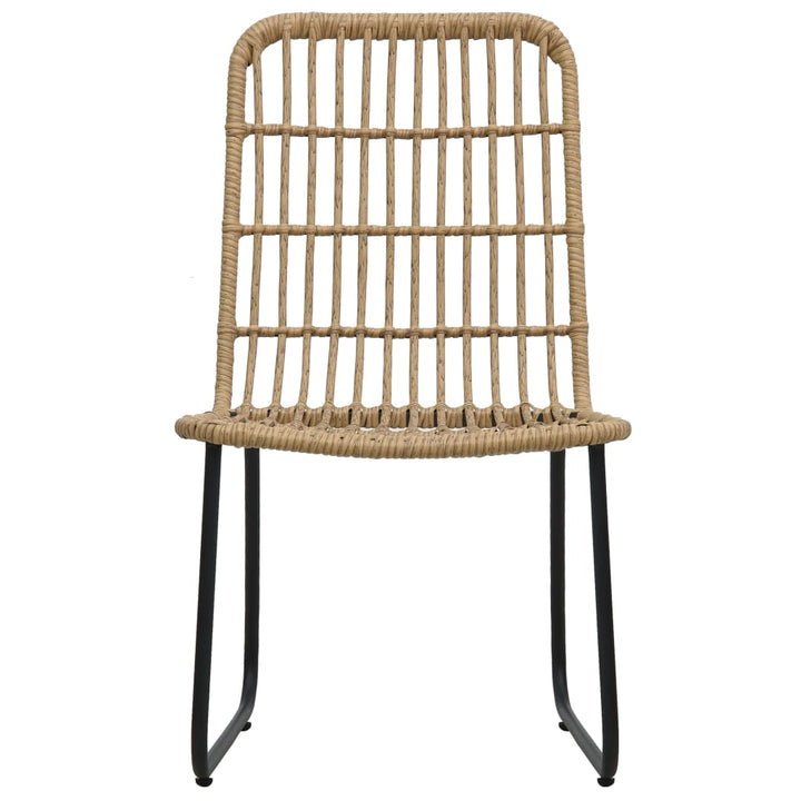 Gartenstühle 2 Stk. Poly Rattan