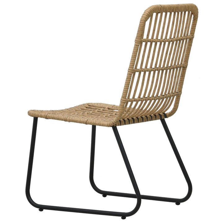 Gartenstühle 2 Stk. Poly Rattan