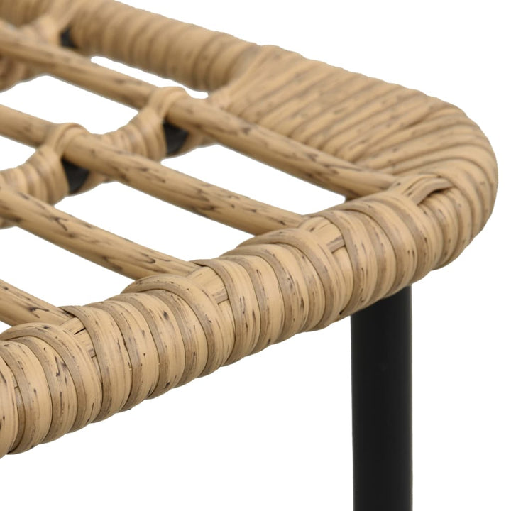 Gartenstühle 2 Stk. Poly Rattan