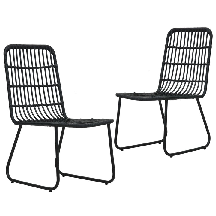 Gartenstühle 2 Stk. Poly Rattan