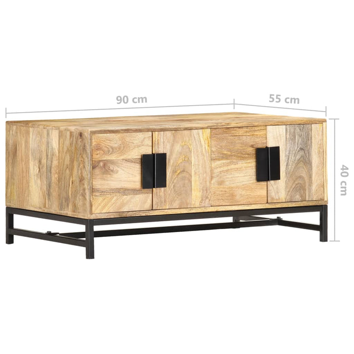 Couchtisch 90 X 55 X 40 Cm Massivholz Mango