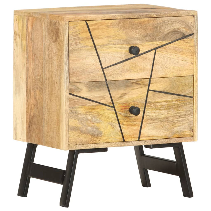 Nachttisch 40X30X50 Cm Massivholz Mango