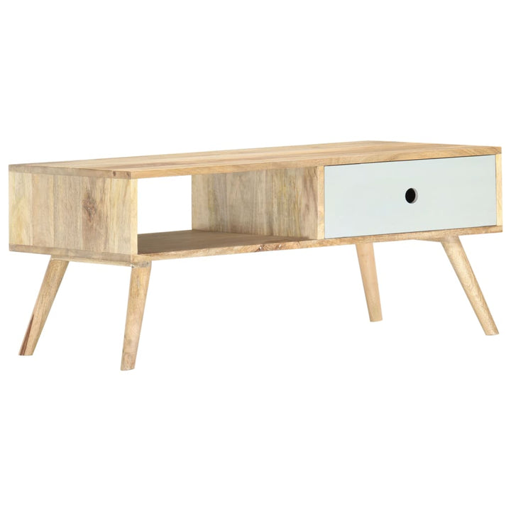 Couchtisch 90×50×40 Cm Massivholz Mango