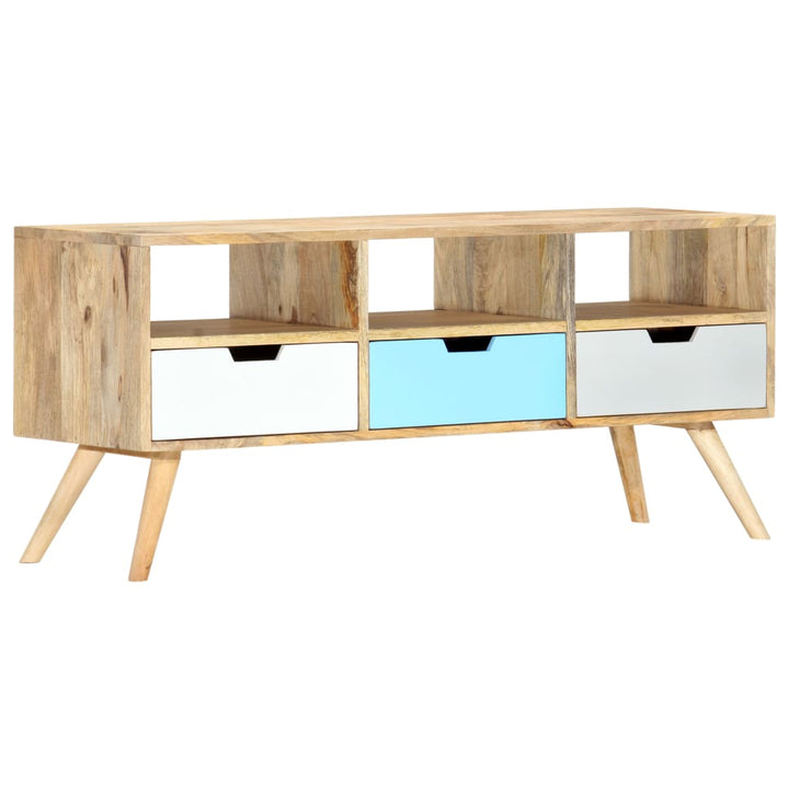 Tv-Schrank 110×35×48 Cm Massivholz Mango