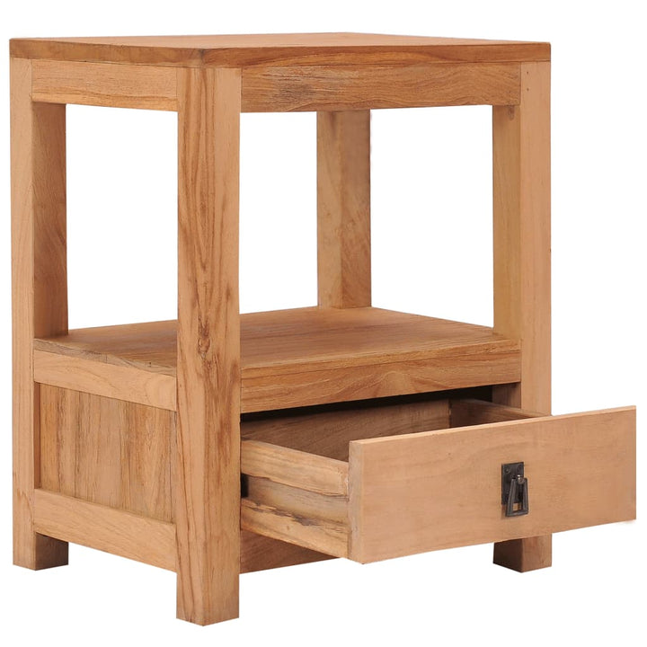 Nachttisch 40X30X50 Cm Massivholz Teak