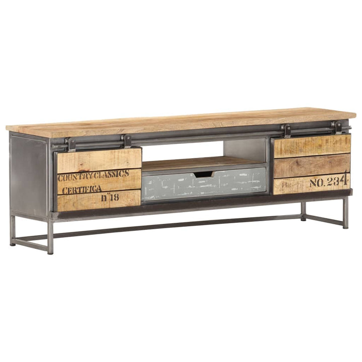 Tv-Schrank 120 X 30 X 40 Cm Massivholz Mango